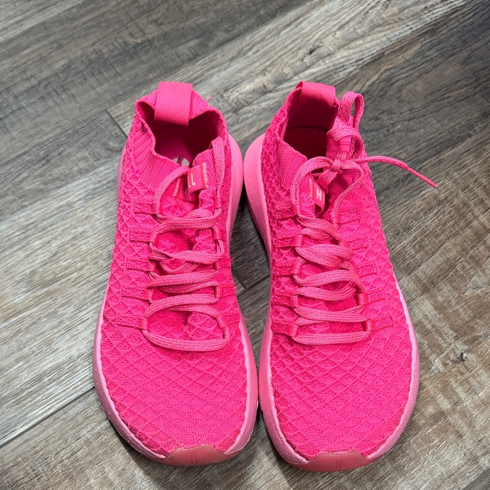 NOBULL Drive Knit Women's Neon Pink Athletic Shoes, Sz 6